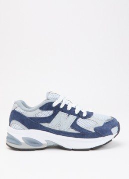 New Balance Meisjes Abzorb 2010 sneaker van suède met details van mesh in de kleur Donkerblauw, maat: 33
