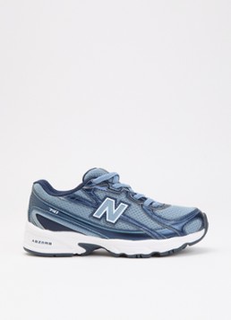 New Balance Meisjes 740 sneaker van mesh met logo in de kleur Lichtblauw, maat: 33