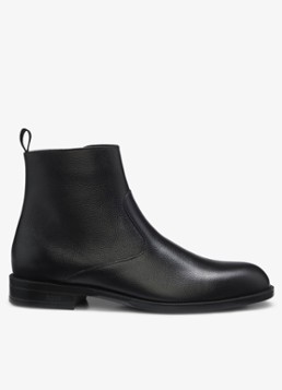 BOSS Heren Chelsea boot van leer in de kleur Zwart