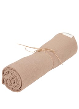 Koeka Meisjes Faro hydrofiele doek van katoen 75 x 75 cm in de kleur Bruin, maat: 75x75