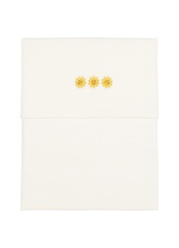 Koeka Jongens Keep On Shining sunshine ledikantlaken 80 x 100 cm in de kleur Beige, maat: 80 X 100