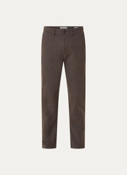 Selected Heren Miles slim fit chino met steekzakken in de kleur Bruin, maat: W33/L32