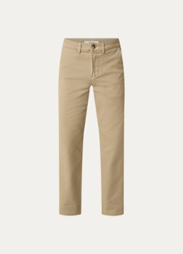 Selected Heren Miles straight leg chino met steekzakken in de kleur Beige, maat: W36/L34