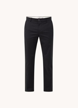Selected Heren Straight fit chino met stretch in de kleur Zwart, maat: W32/L32