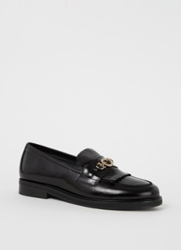 Jonak Dames Delphes loafer van leer in de kleur Zwart