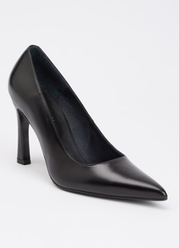 Jonak Dames Deddy pump van leer in de kleur Zwart
