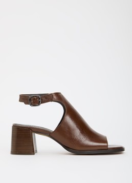 Jonak Dames Benita sandalette van leer in de kleur Bruin