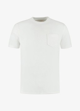 Aurélien Heren Terry Towelling T-Shirt in de kleur White-110