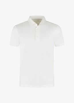 Aurélien Heren Regular fit polo in de kleur White-110