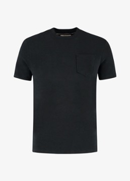Aurélien Heren Terry Towelling T-Shirt in de kleur Zwart