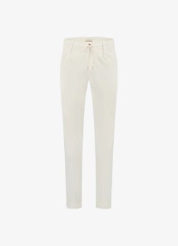 Aurélien Heren Regular fit pantalon met steekzakken in de kleur Ivory-120