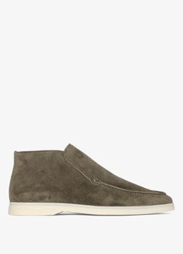 Aurélien Heren City loafer van suède in de kleur Olive-300 / Groen