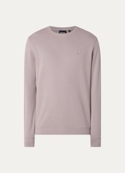 Lyle & Scott Heren Sweater met logo in de kleur Donkerbeige, maat: XXL