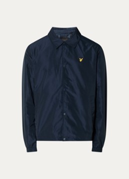 Lyle & Scott Heren Coach jack met steekzakken in de kleur Donkerblauw, maat: XL