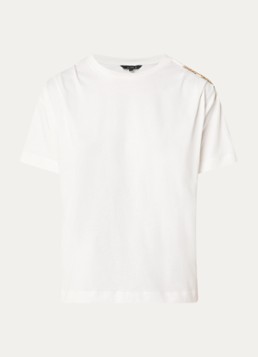 NIKKIE Dames Patos T-shirt met kettingdetail in de kleur Wit