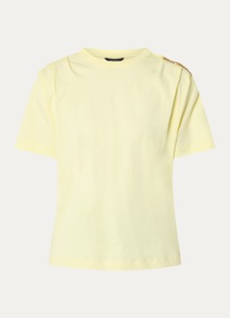 NIKKIE Dames Patos T-shirt met kettingdetail in de kleur Geel