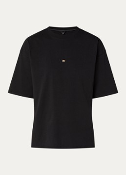 NIKKIE Dames Ramsgate T-shirt met logo in de kleur Zwart