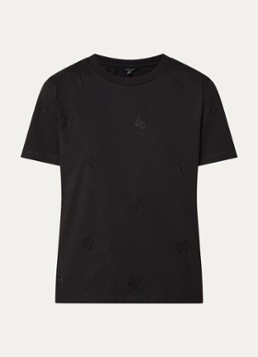 NIKKIE Dames Allover N T-shirt met logoprint en strass in de kleur Zwart
