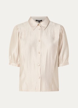 NIKKIE Dames Relizane blouse met plooidetail in de kleur Lichtoranje