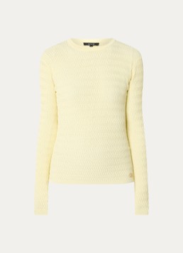 NIKKIE Dames Pilar top met structuur in de kleur Wit