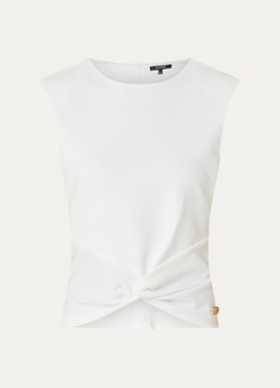 NIKKIE Dames Pitaly mouwloze top met schoudervulling in de kleur Wit
