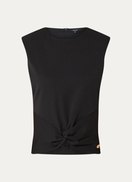 NIKKIE Dames Pitaly mouwloze top met schoudervulling in de kleur Zwart
