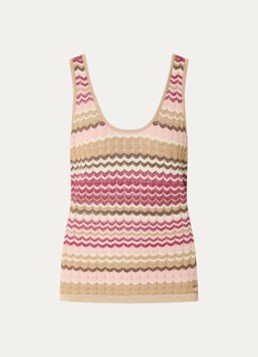 NIKKIE Dames Rio top met metallic finish in de kleur Beige