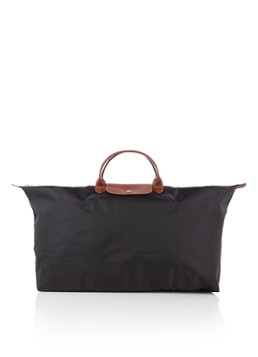 Longchamp Dames Le Pliage Original reistas XL met leren details in de kleur Zwart