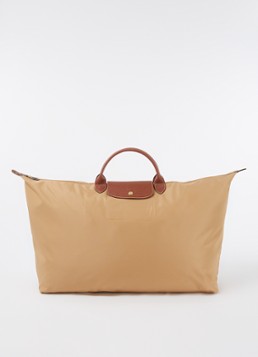 Longchamp Le Pliage Original reistas XL met leren details Cognac - Deal