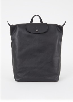 Longchamp Dames Le Pliage Xtra rugzak M van leer in de kleur Zwart