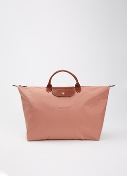 Longchamp Le Pliage Original reistas L met leren details Oudroze - Deal