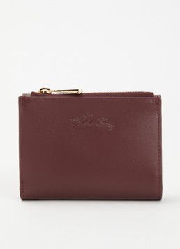 Longchamp Dames Épure portemonnee van leer in de kleur Bordeauxrood