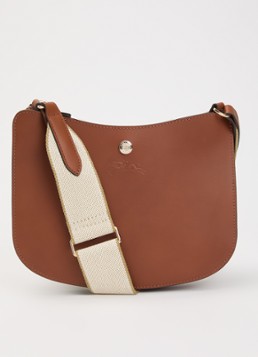 Longchamp Dames Épure crossbodytas van kalfsleer met verstelbare schouderriem in de kleur Cognac