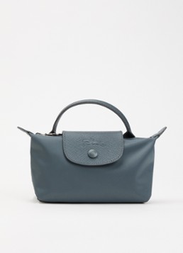 Longchamp Dames Le Pliage One handtas met leren details in de kleur Antraciet