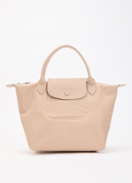 Longchamp Dames Le Pliage One handtas S met leren details in de kleur Beige