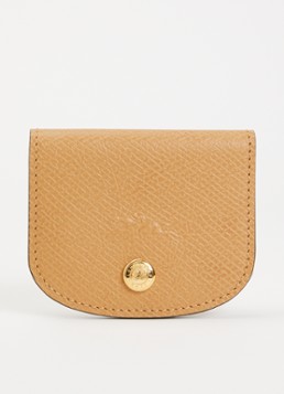Longchamp Dames Épure kaarthouder van leer met structuur in de kleur