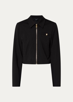NIKKIE Dames Rivello cropped jack met steekzakken in de kleur Zwart