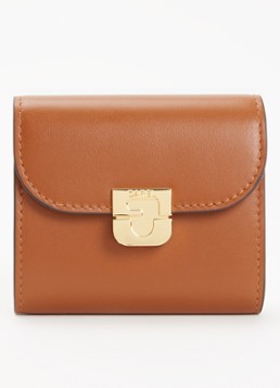 Gerard Darel Dames Portemonnee van leer in de kleur Cognac