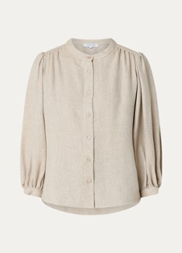 Gerard Darel Dames Alana blouse met lurex in de kleur Beige