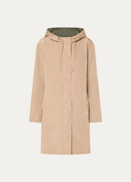 Gerard Darel Dames Jannis reversible softshell jack met capuchon en steekzakken in de kleur Zand