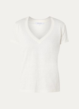 Gerard Darel Dames Mirana T-shirt van linnen met lurex in de kleur Gebroken wit