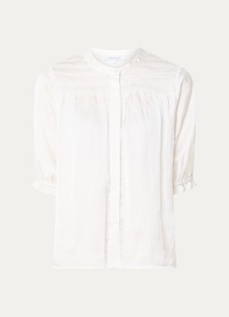 Gerard Darel Dames Catrine blouse van satijn in de kleur Creme