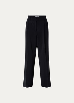 Gerard Darel Dames Alissia high waist wide fit pantalon met steekzakken in de kleur Donkerblauw