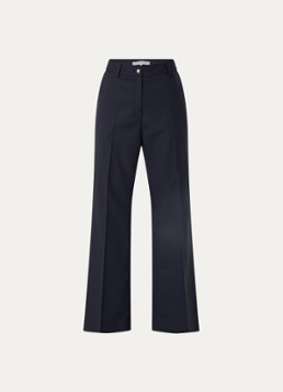Gerard Darel Dames Aliyah high waist straight fit pantalon met steekzakken in de kleur Donkerblauw