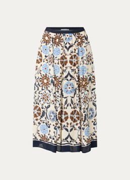 Gerard Darel Dames Jonia midi rok met print in de kleur Blauw