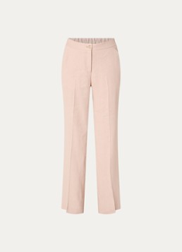 Gerard Darel Dames High waist loose fit pantalon in linnenblend met steekzakken in de kleur Lichtroze