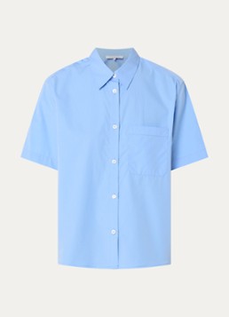 Gerard Darel Dames Chayna blouse met borstzak in de kleur Blauwgrijs
