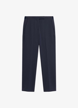 Gerard Darel Dames May slim fit broek met elastische taille aan de achterkant in de kleur Donkerblauw