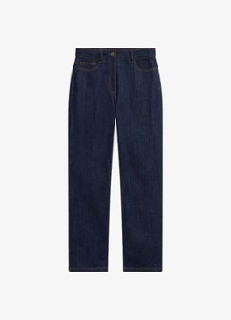 Gerard Darel Dames Iza straight-leg jeans met donkere wassing in de kleur Donkerblauw