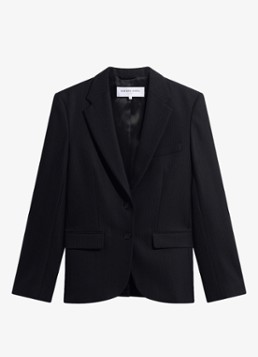 Gerard Darel Dames Justi blazer in wolblend in de kleur Zwart